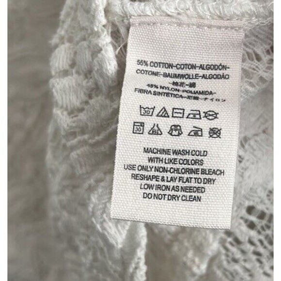 Free People Ivory Maisie Lace All Star Peplum Tank Flare Size XS Coquette Preppy - Picture 7 of 7